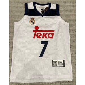 Authentic Classics Luka Doncic Real Madrid Teka #7 Basketball Jersey White